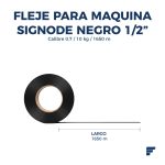 Fleje Para Maquina Negro 1/2" - Imagen 2