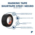 Masking Tape Negro 48mm