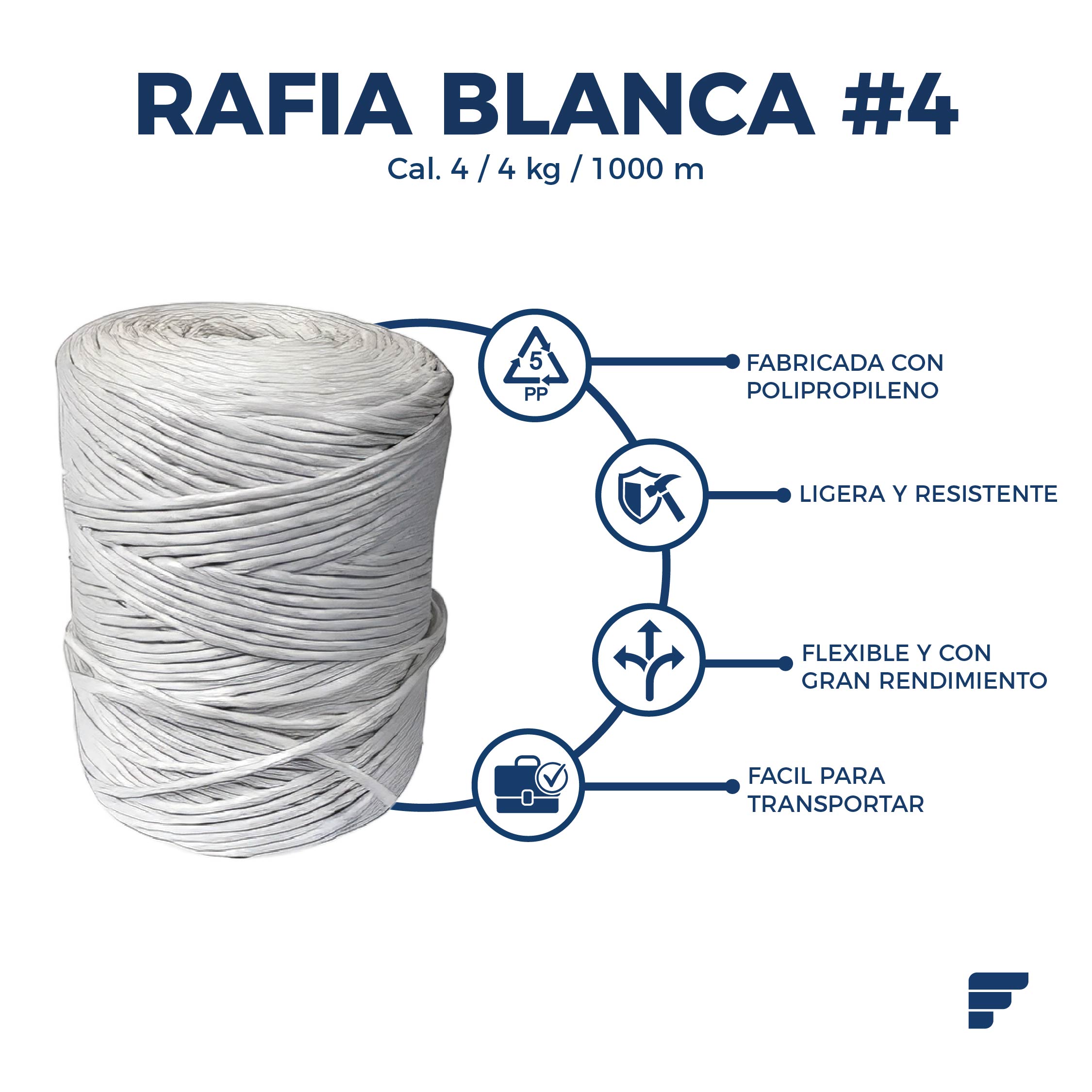 Rafia Blanca #4_3 Rafia Blanca Cal. 4
