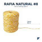 Rafia Natural Cal. 8 Reforzada - Imagen 2