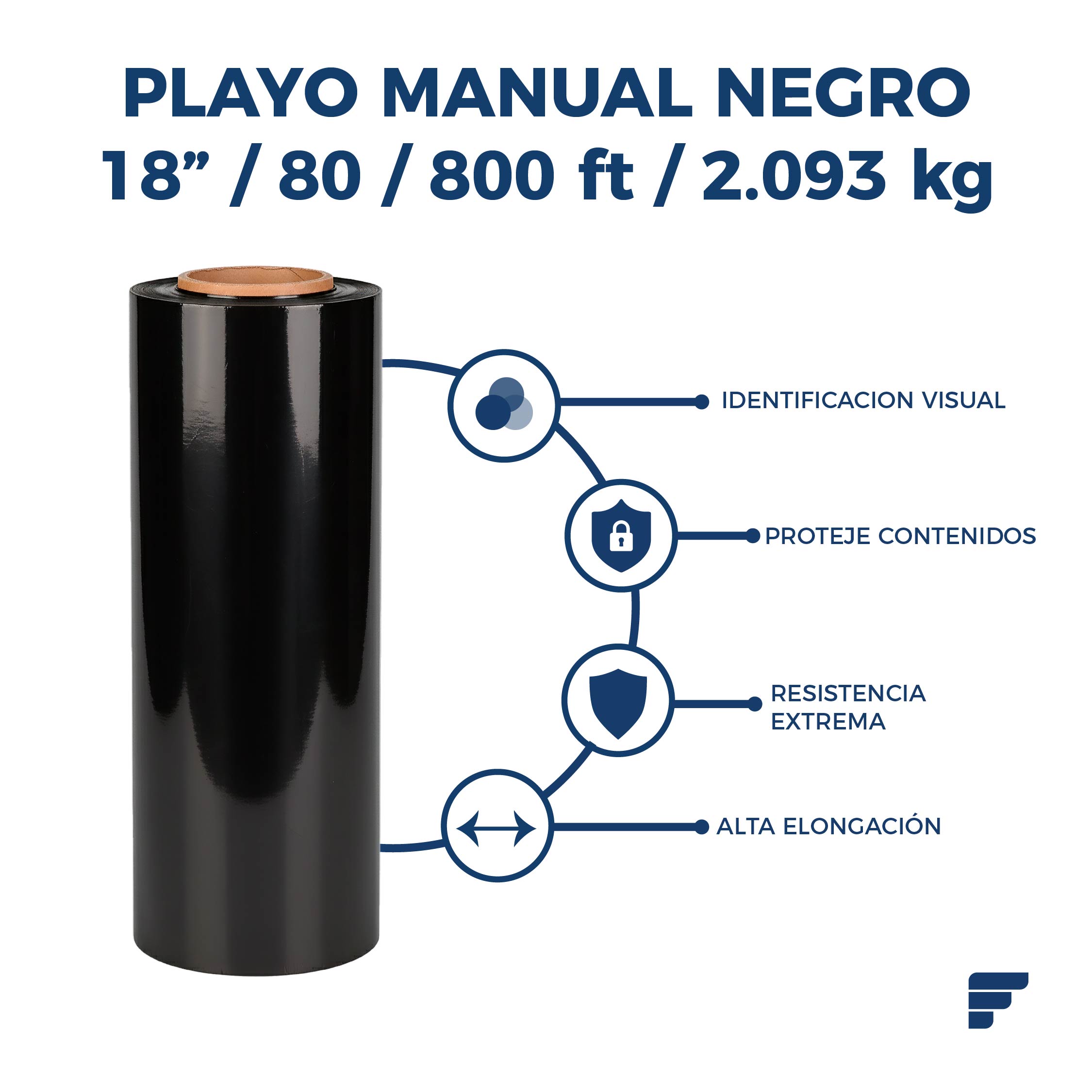 Playo Manual Negro_3 Playo Negro 18" - Imagen 1