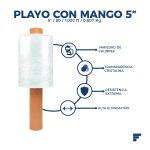 Playo Manual de 5" C/Mango Cal. 80 x 1000 Ft
