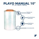 Playo Manual de 10" Cal. 70 x 1000 Ft