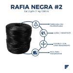 Rafia Negra Cal. 2