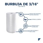 Rollo de Burbuja Chica de 3/16"