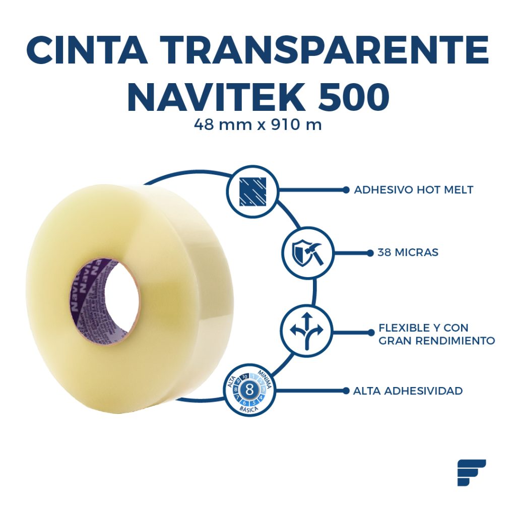 CINTA TRANSPARENTE NAVITEK 500 48MM-FYCAMEX