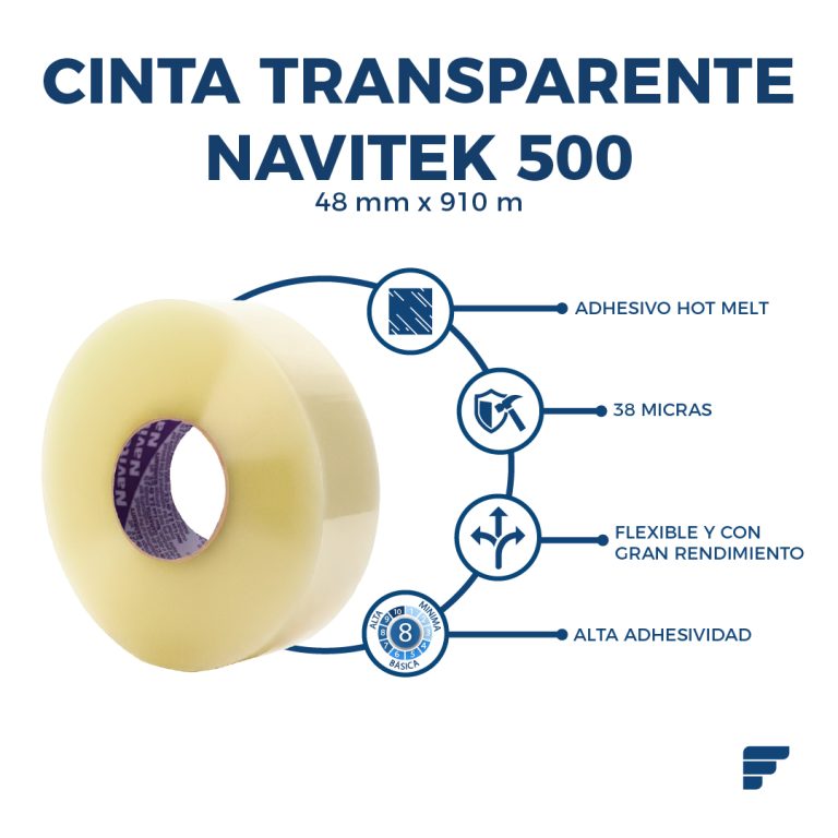 CINTA TRANSPARENTE NAVITEK 500 48MM-FYCAMEX