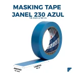 Masking Tape Janel 230 de 12 mm x 50 m  Azul - Imagen 2