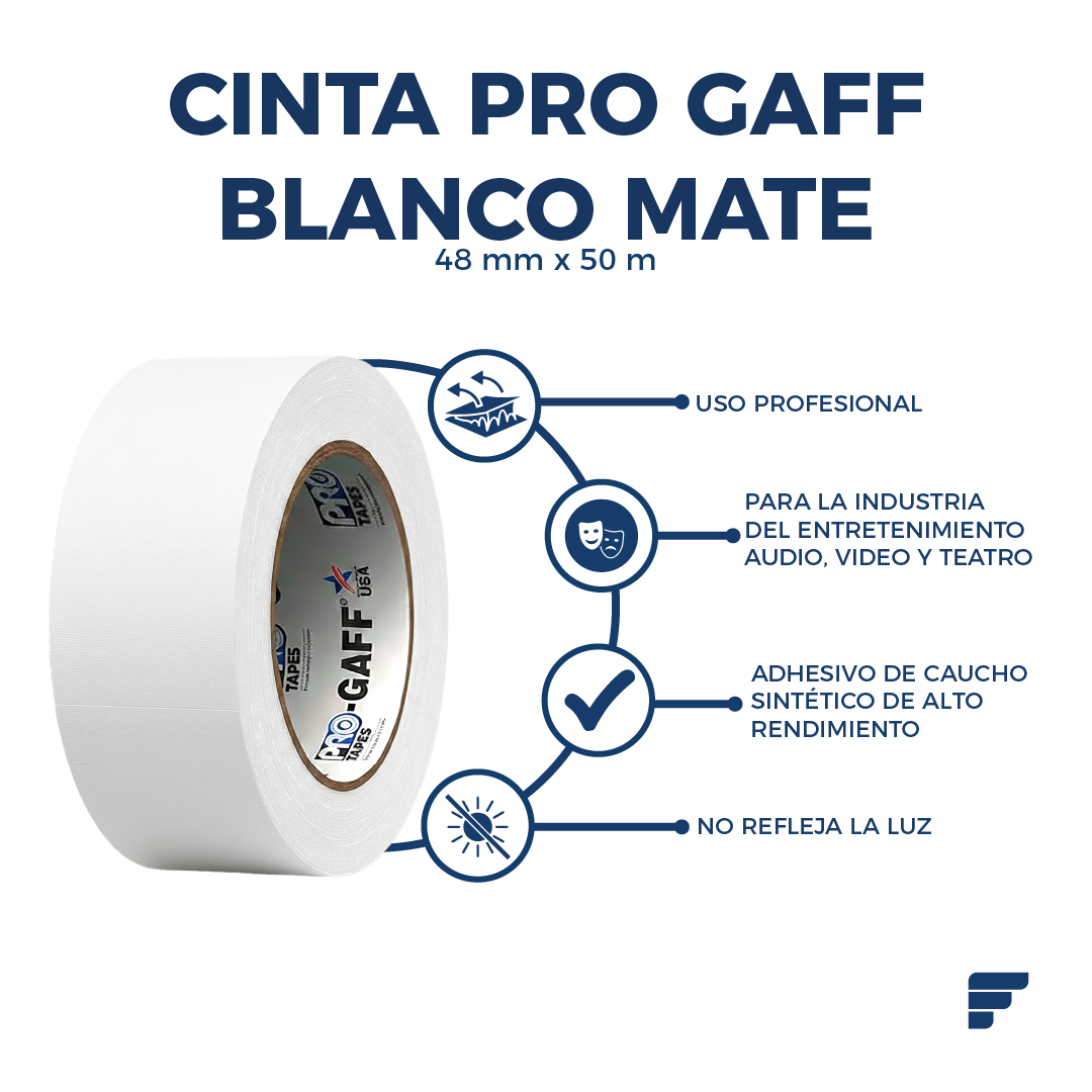 Cinta Pro Blanco Mate fycamex Cinta Pro Blanco Mate fycamex