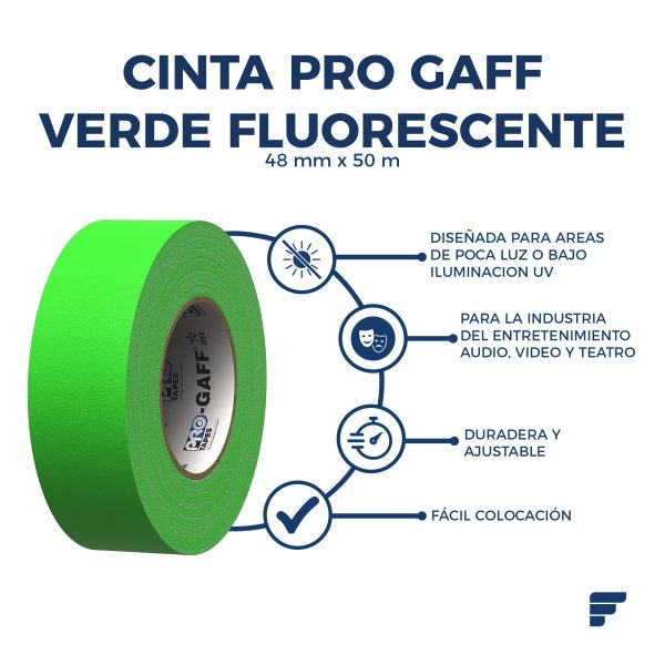Cinta Pro Gaff Verde Fluorescente_48x50_fycamex