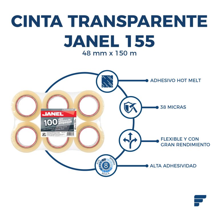 Cinta Transparente Janel 155_FYCAMEX