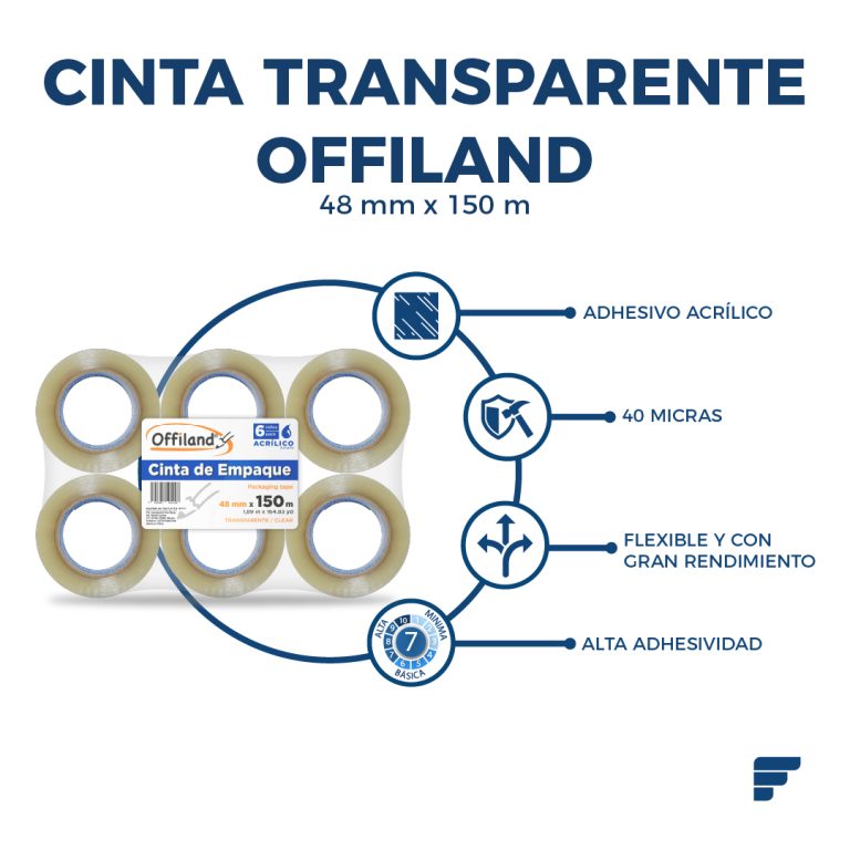 Cinta Transparente Offiland-fycamex