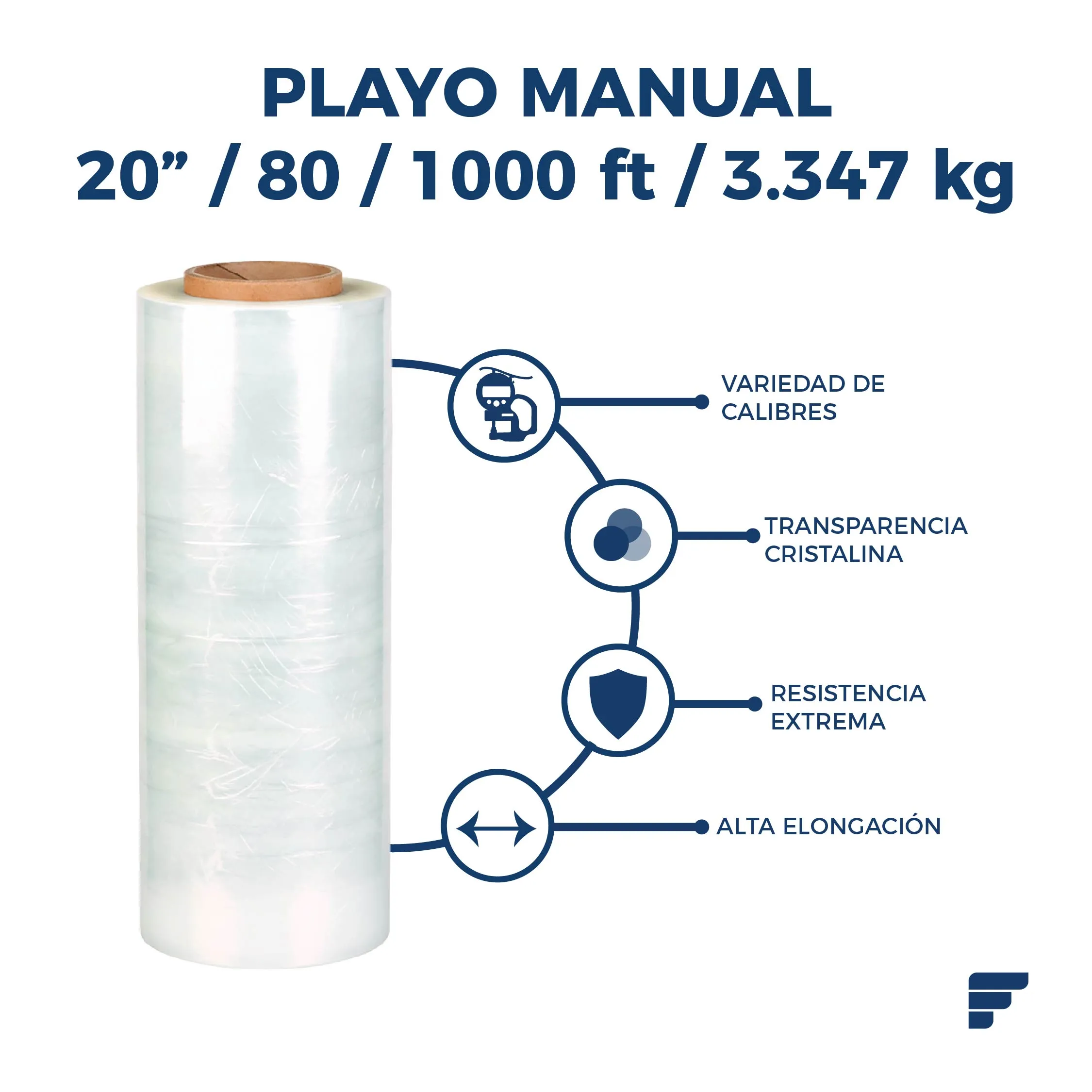 Playo (8) Playo Manual 20" 80x1000Ft - Imagen 1