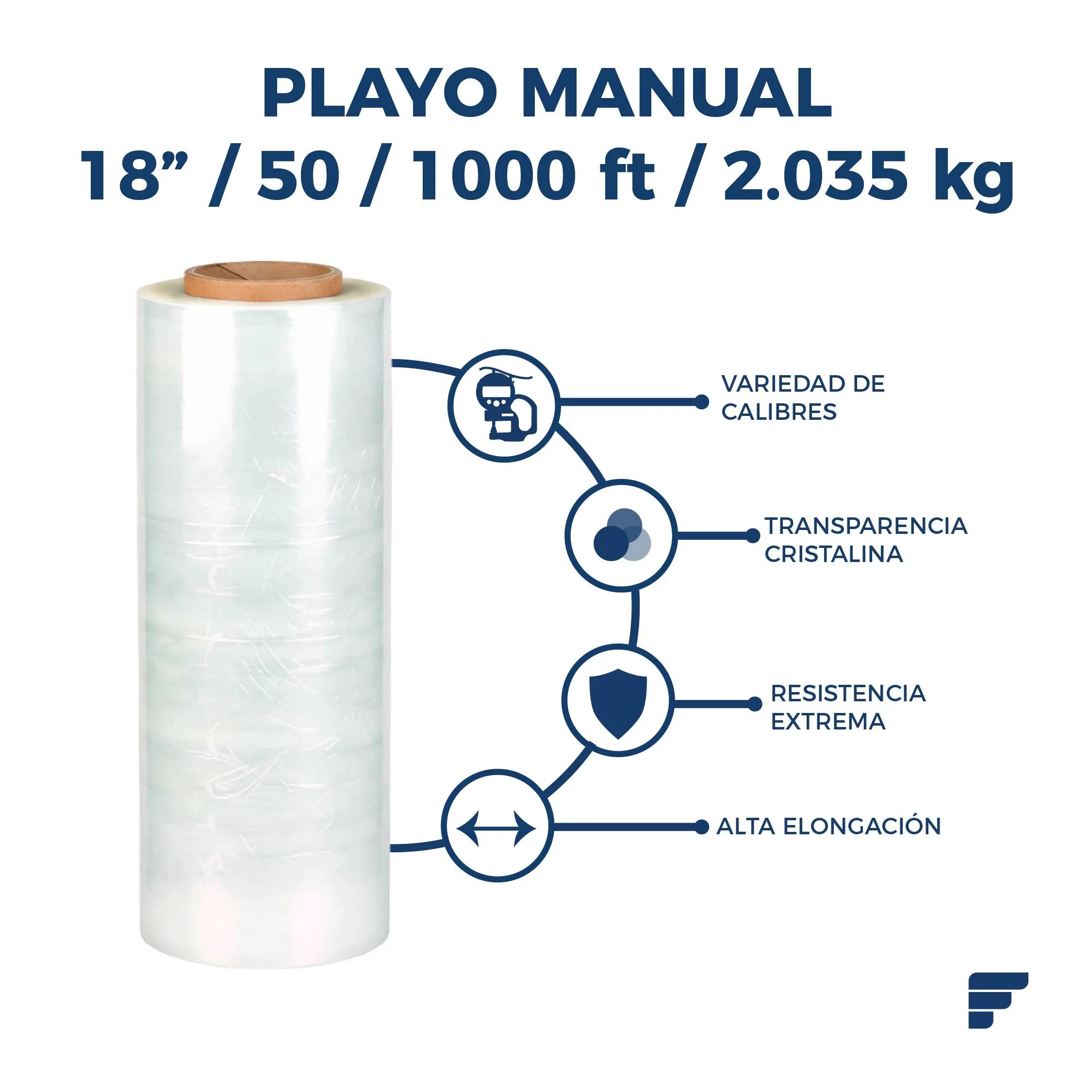 Playo Manual 18_50 1000_3 Playo Manual 18" 50x1000Ft - Imagen 1