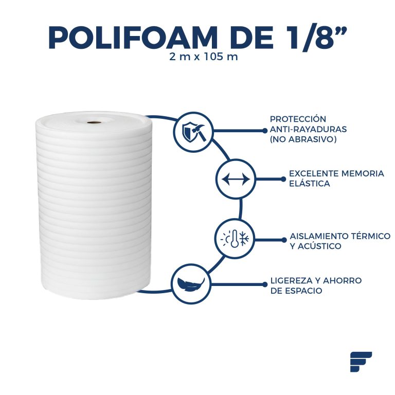 Rollo de Polifoam de 1/8"