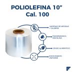 Poliolefina Doblada y Microperforada de 10" Cal. 100 X 800 m