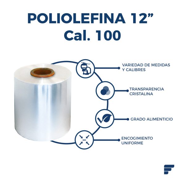Poliolefina Doblada y Microperforada de 12" Cal. 100 X 800 m