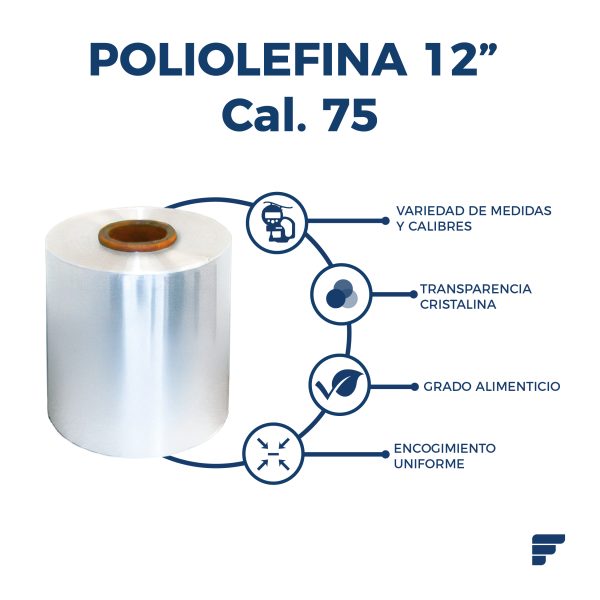 Poliolefina Doblada y Microperforada de 12" Cal. 75 x 1067 m