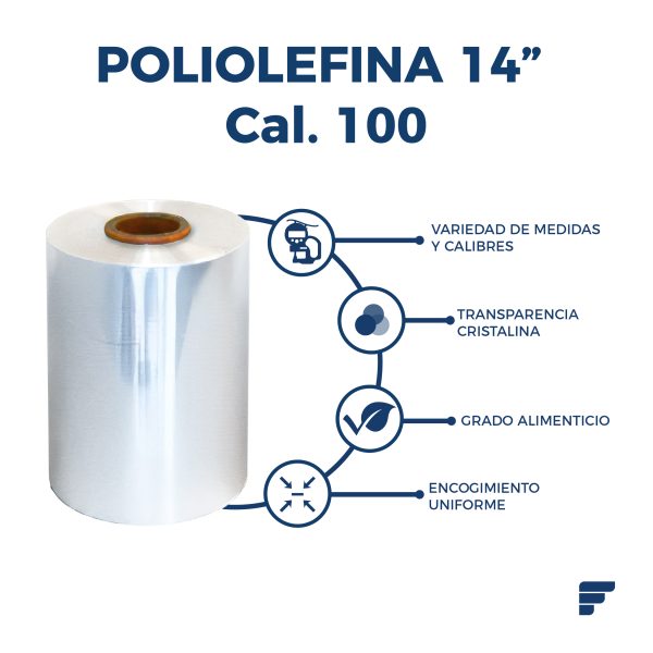 Poliolefina Doblada y Microperforada de 14" Cal. 100 X 800 m