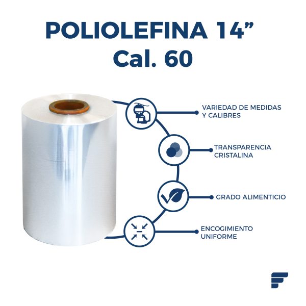Poliolefina Doblada y Microperforada de 14" Cal. 60 x 1332 m