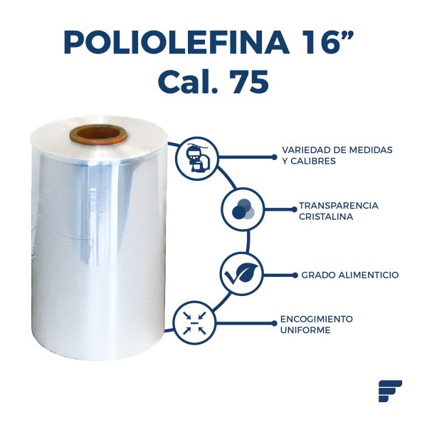 Poliolefina Doblada y Microperforada de 16" Cal. 75 x 1067 m