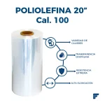 Poliolefina Doblada y Microperforada de 20" Cal. 100 X 800 m
