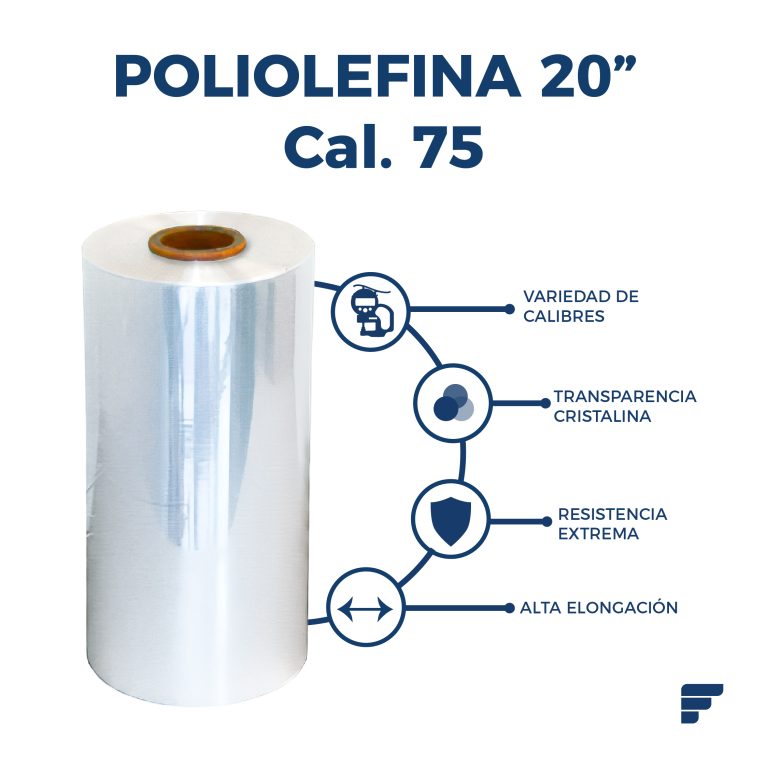 Poliolefina Doblada y Microperforada de 20" Cal. 75 x 1067 m
