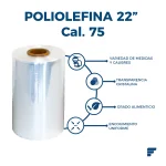 Poliolefina Doblada y Microperforada de 22" Cal. 75 x 1067 m