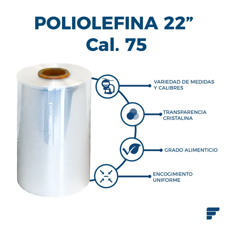 Poliolefina Doblada y Microperforada de 22" Cal. 75 x 1067 m