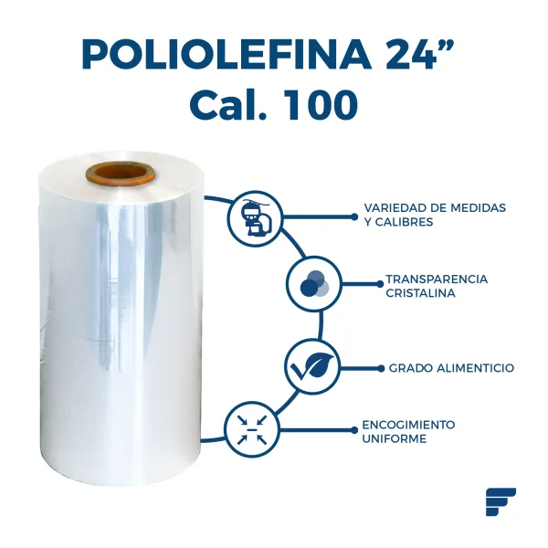Poliolefina Doblada y Microperforada de 24" Cal. 100 X 800 m