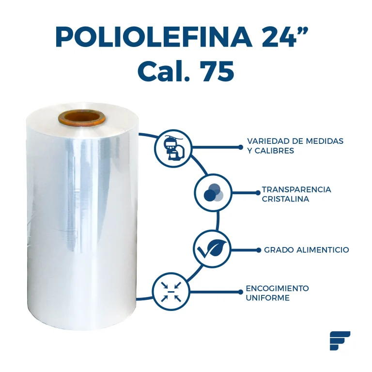 Poliolefina Doblada y Microperforada de 24" Cal. 75 x 1067 m