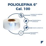 Poliolefina Doblada y Microperforada de 6" Cal. 100 X 800 m