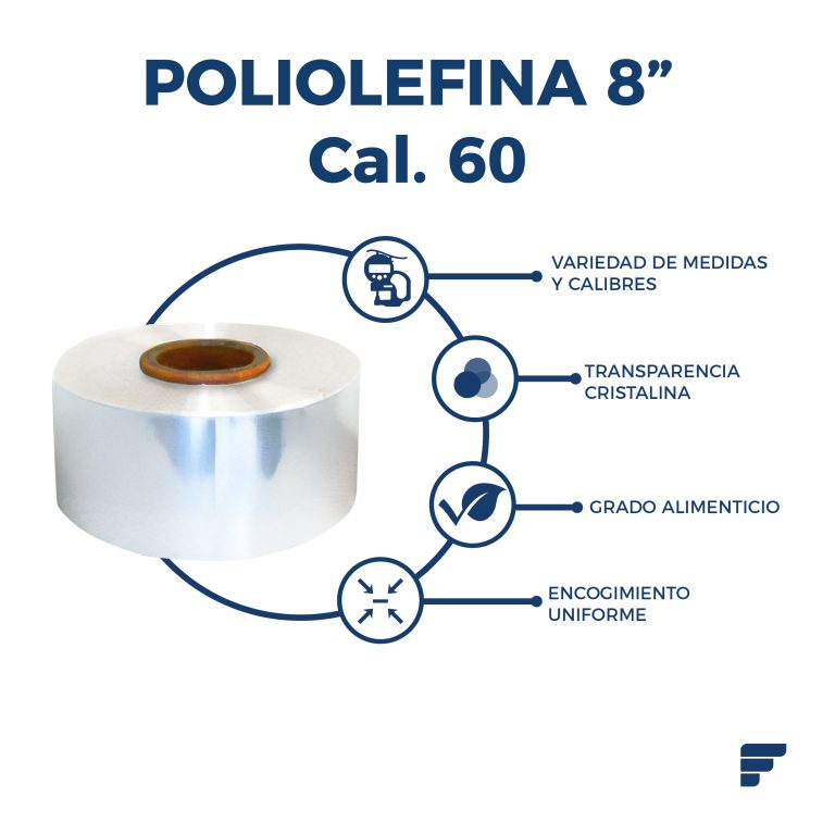 Poliolefina Doblada y Microperforada de 8" Cal. 60 x 1332 m