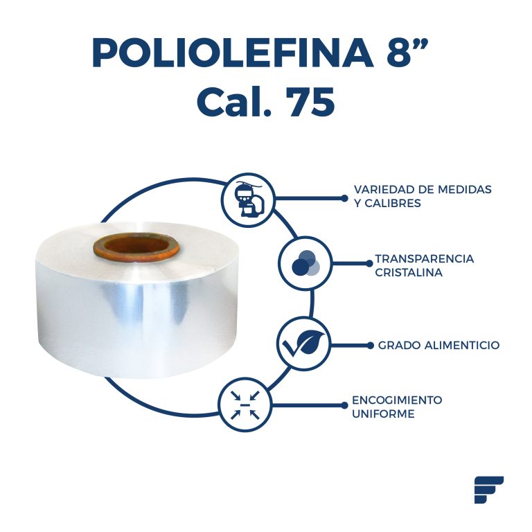 Poliolefina Doblada y Microperforada de 8" Cal. 75 x 1067 m