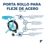 Portarollo P/Fleje de Acero