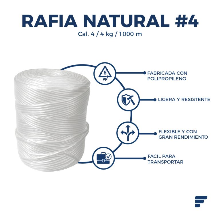 Rafia Natural Cal. 4