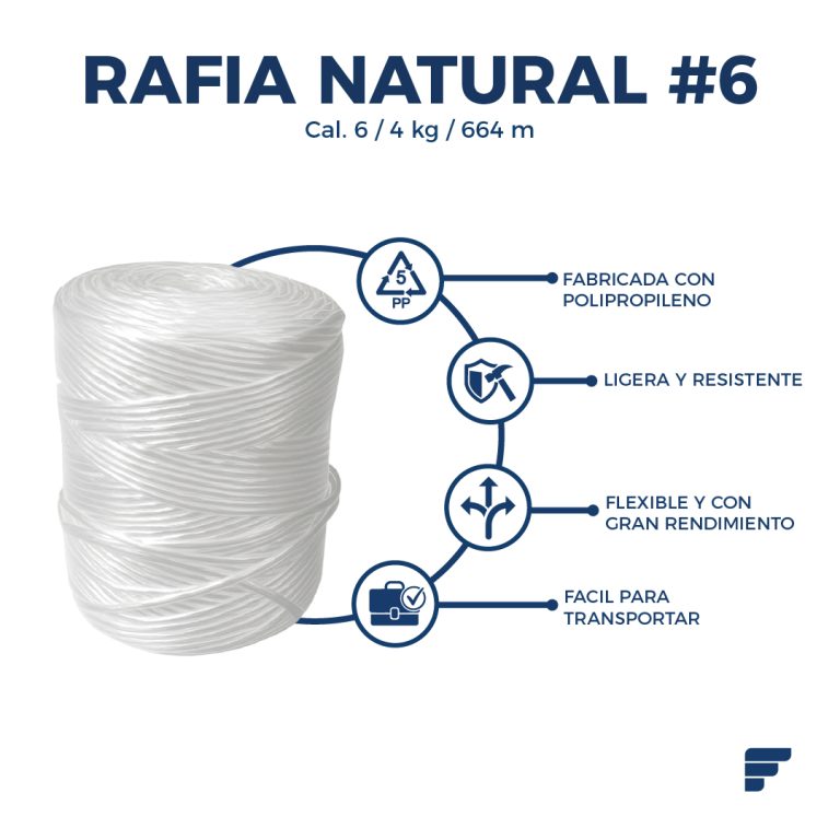 Rafia Natural Cal. 6