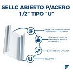 Sello P/Acero de 1/2"