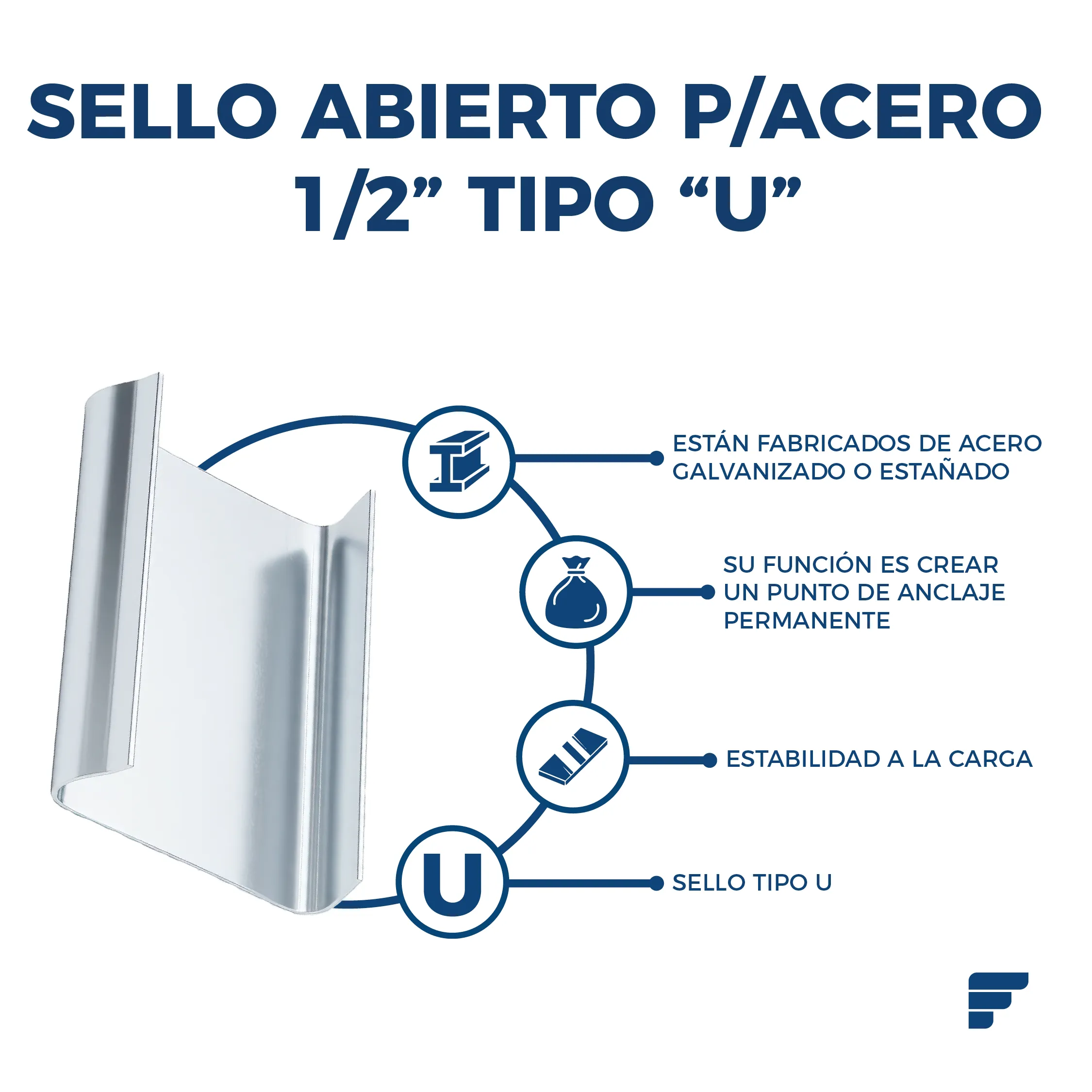 Sello P/Acero de 1/2" - Imagen 1