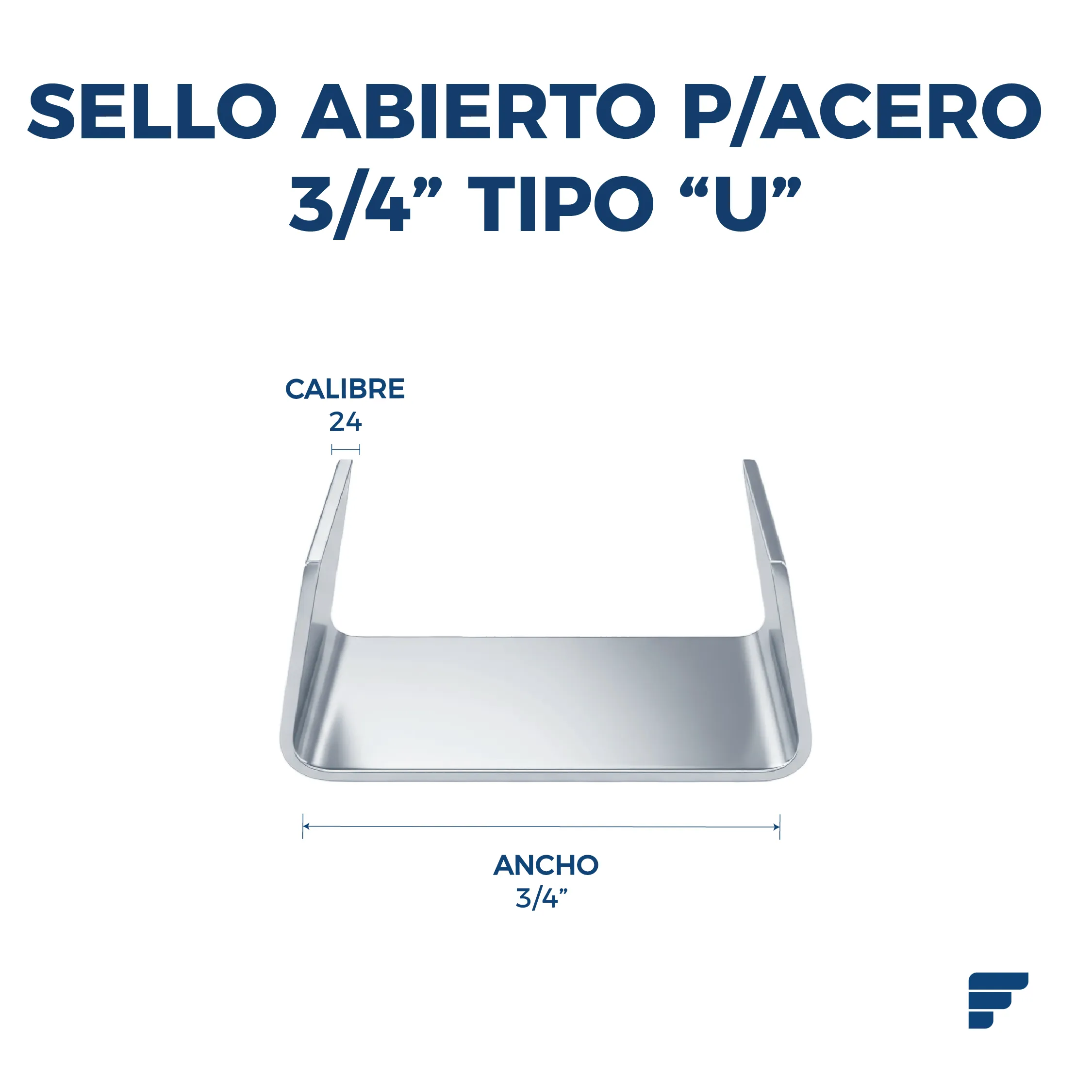 Sello P/Acero de 3/4" - Imagen 2