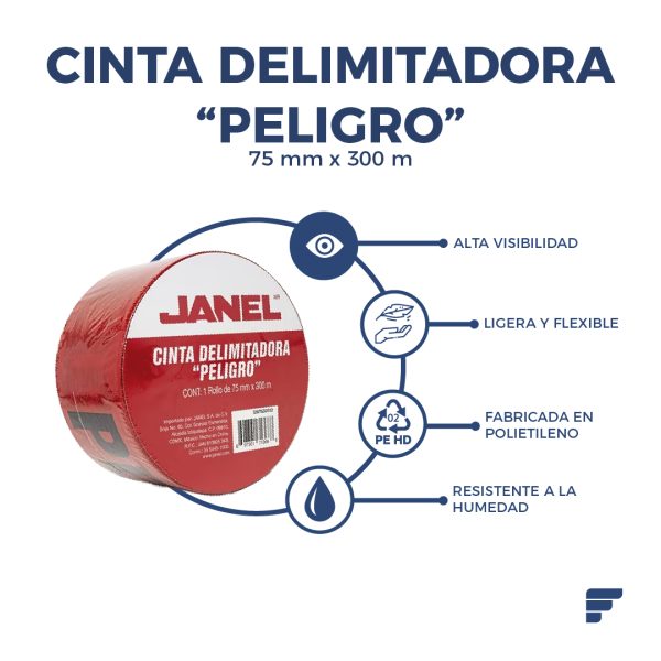 Cinta Delimitadora Peligro Fycamex