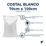 Costales Blanco 70cmx100cm Fycamex